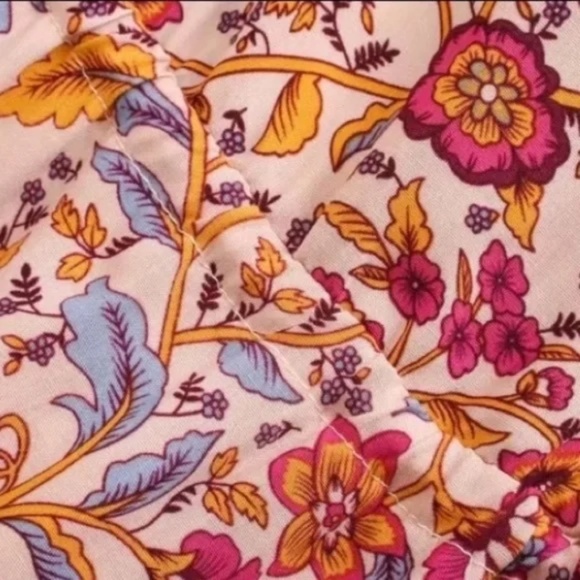 SOLD OUT Pink Bohemian Button Front Floral Dress - Picture 6 of 10